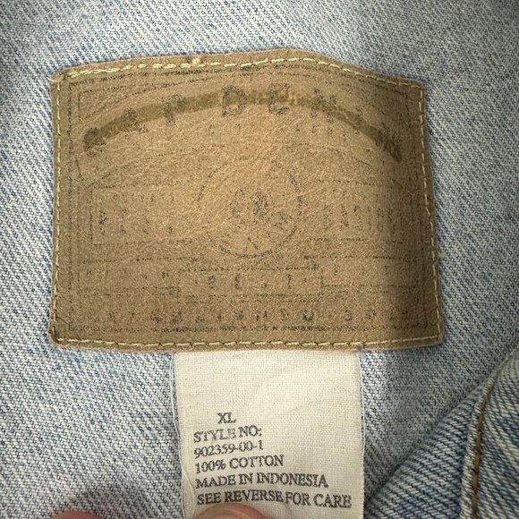 Vintage Gap Denim Jacket Light Wash Size XL Classic Style Womens Outerwear - Picture 3 of 9